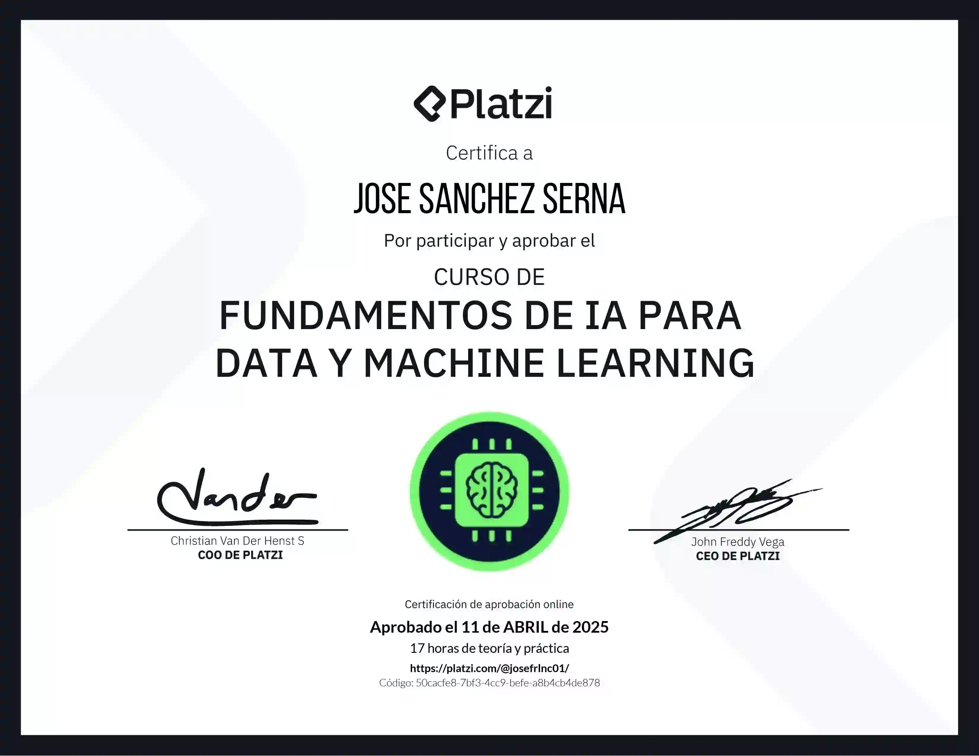 Imagen curso de fundamentos en IA y Machine Learning.