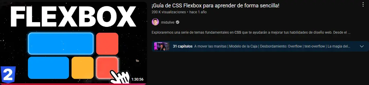 Imagen curso Css Midu Flexbox