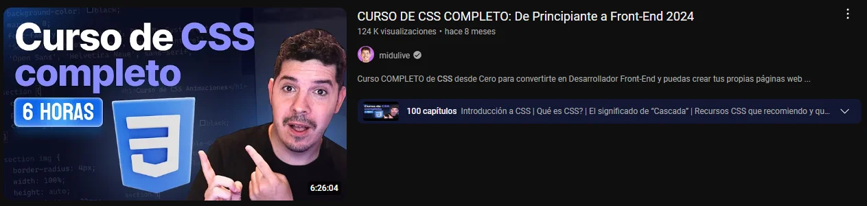 Imagen curso de Midu CSS