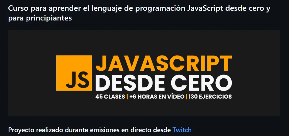 Imagen curso de Mouredev JS
