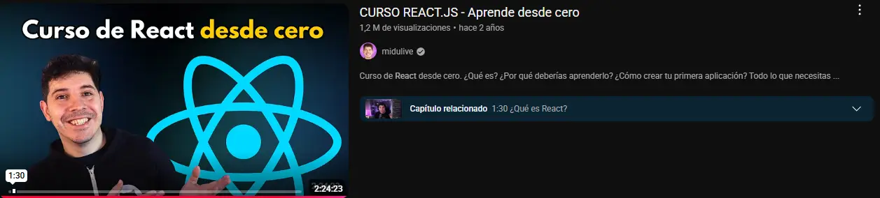 Imagen curso de Midu en React
